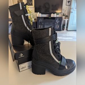 Converse Chuck Taylor All Star GR82 Platform Boots Black 569634C Womens Size 7